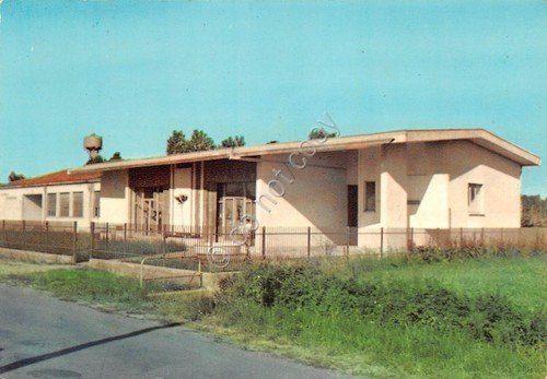 Cartolina San Martino del Lago Cremona Scuola Materna e Comunali