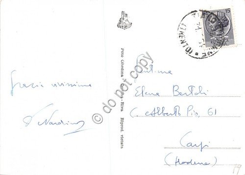 Cartolina San Martino di Castrozza Baita Segantini Foto Ghedina