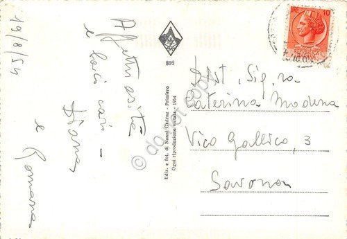 Cartolina San Martino di Castrozza Hotel Dolomiti campo da tennis …