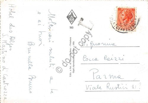 Cartolina San Martino di Castrozza Hotel Dolomiti con Cimone | Immagine Gallery 2