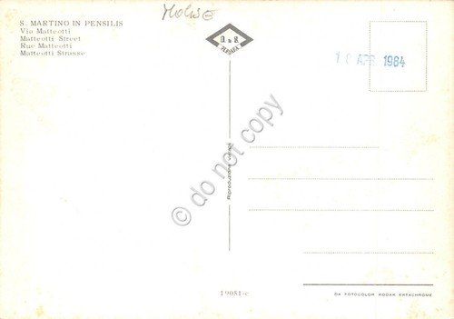 Cartolina San Martino in Pensilis Via Matteotti 1984 | Immagine Gallery 2