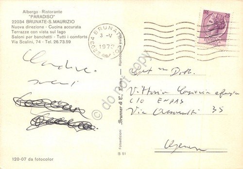 Cartolina San Maurizio Brunate Ristorante Paradiso vedute 1972 (Como) | Immagine Gallery 2