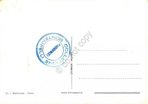 Cartolina San Maurizio sopra Brunate panorama parziale