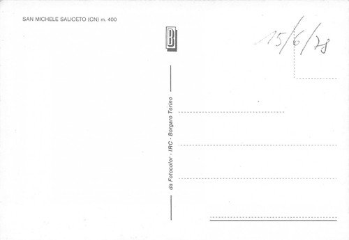 Cartolina San Michele Saliceto panorama