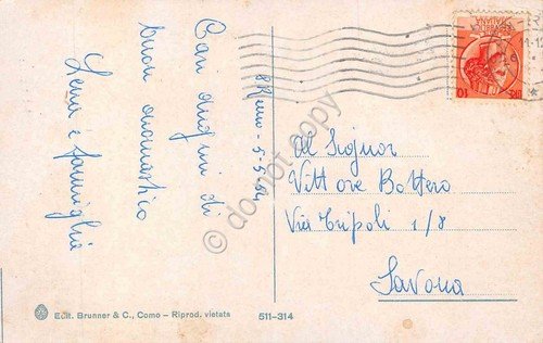 Cartolina San Remo città vecchia vicolo animata 1954 | Immagine Gallery 2