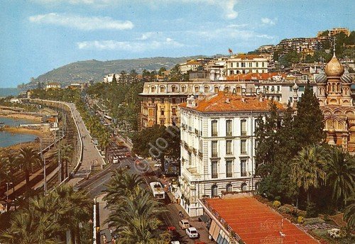 Cartolina San Remo Corso Imperatrice dall'alto (Imperia) | Immagine principale