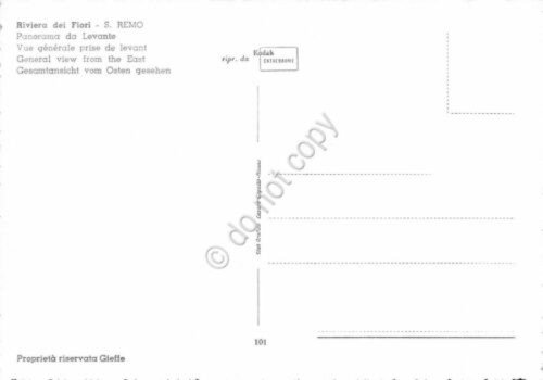 Cartolina San Remo panorama da Levante (Imperia) | Immagine Gallery 2