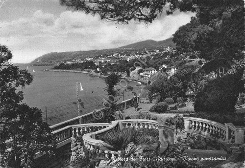 Cartolina San Remo Panorama da terrazze anni '50 (Imperia) | Immagine principale