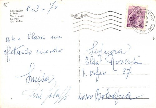 Cartolina San Remo Porto barche 1970 | Immagine Gallery 2