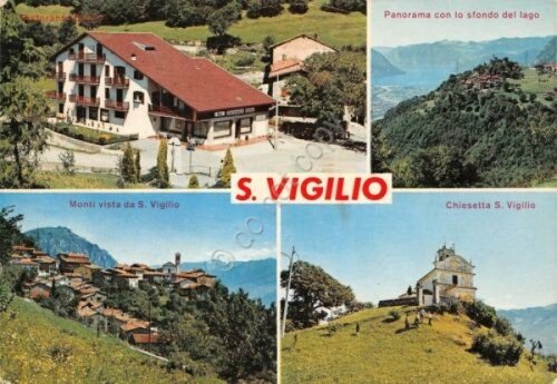 Cartolina San Vigilio vedute (Brescia)