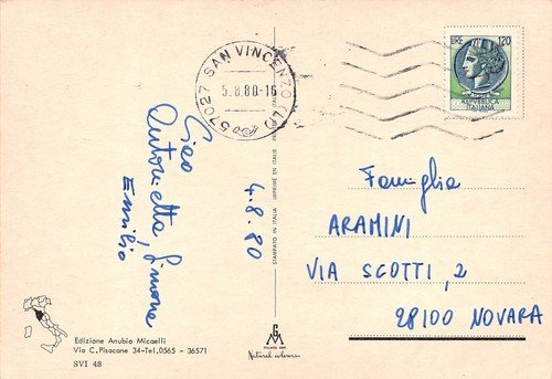 Cartolina San Vincenzo Camping Bungalows Park Albatros vedutine