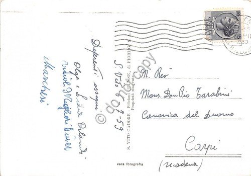 Cartolina San Vito di Cadore Chiesa 1959 (Belluno) | Immagine Gallery 2