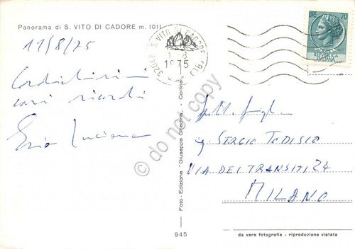 Cartolina San Vito di Cadore Panorama 1975 (Belluno) | Immagine Gallery 2