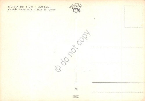 Cartolina Sanremo Casinò Municipale Sala da gioco (Imperia) | Immagine Gallery 2