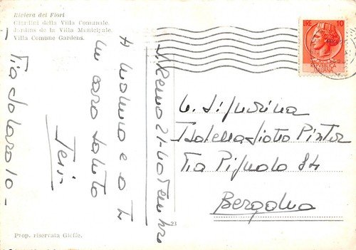 Cartolina Sanremo Giardini Comunali (Imperia) | Immagine Gallery 2