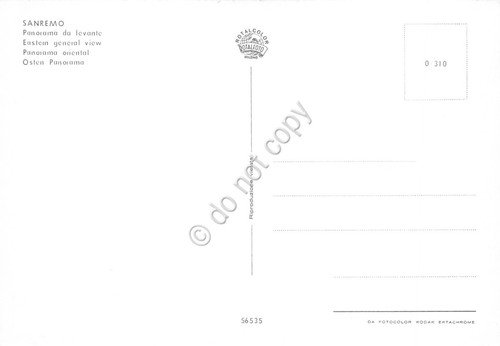 Cartolina Sanremo panorama da levante | Immagine Gallery 2