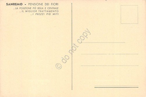 Cartolina Sanremo Pensione dei Fiori | Immagine Gallery 2