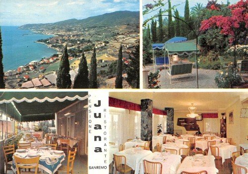 Cartolina Sanremo Pensione Juana Vedutine