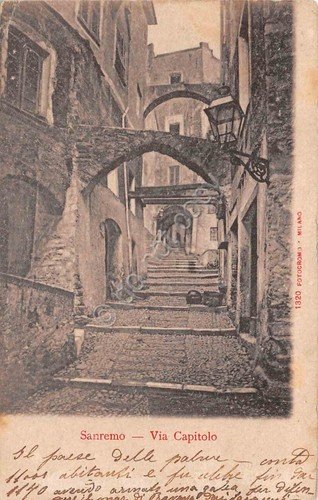 Cartolina Sanremo Via Capitolo primi '900 | Immagine principale