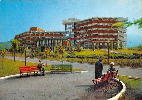 Cartolina Sant' Eraclio di Foligno Palazzo Opera Nazionale Pensionati d'Italia