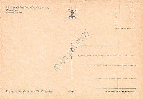 Cartolina Santa Cesarea Terme Panorama auto | Immagine Gallery 2