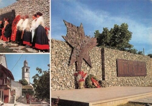 Cartolina Santa Croce di Trieste Caduti Lotta Nazifascismo vedute abiti … | Immagine principale