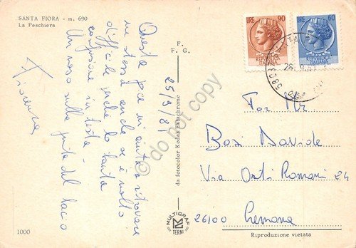 Cartolina Santa Fiora La Peschiera 1981 | Immagine Gallery 2