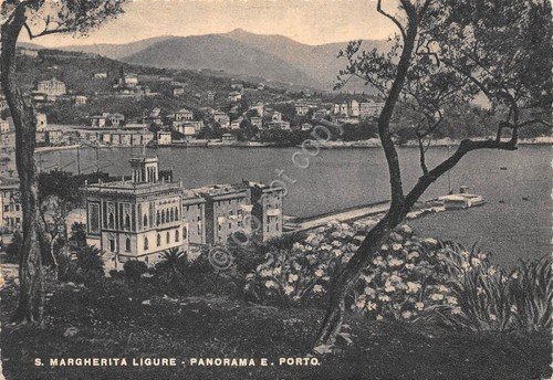 Cartolina Santa Margherita Ligure Panorama e Porto 1949 | Immagine principale