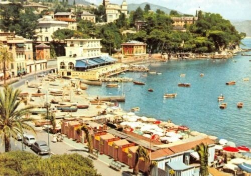 Cartolina Santa Margherita Ligure spiaggia | Immagine principale