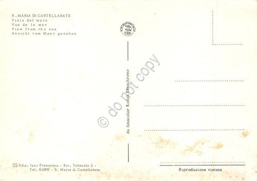 Cartolina Santa Maria di Castellabate panorama dal mare anni '80 | Immagine Gallery 2