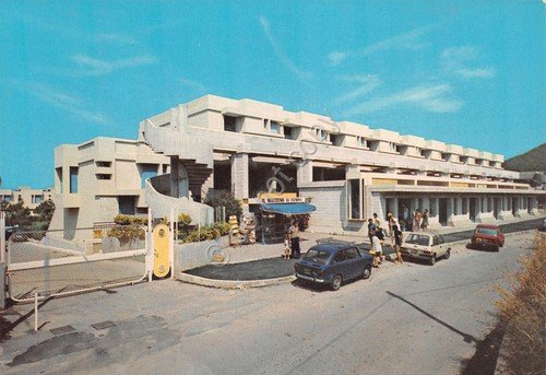 Cartolina Santa Maria di Castellabate Villaggio Benvenuti Ingresso anni '80