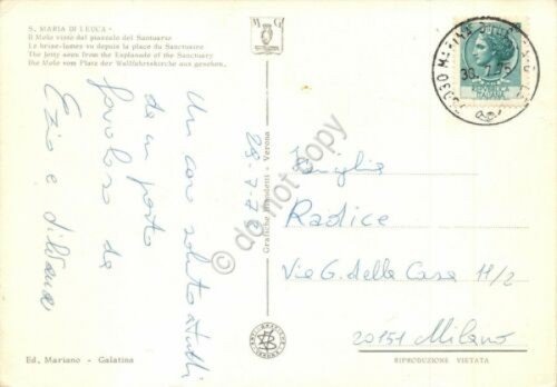 Cartolina Santa Maria di Leuca Molo visto da Santuario 1973 | Immagine Gallery 2