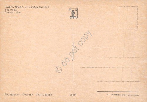Cartolina Santa Maria di Leuca panorama porticciolo barche animata anni …