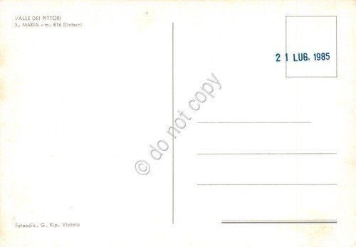 Cartolina Santa Maria Maggiore Valle dei Pittori entrata paese con …