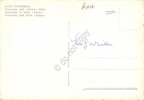 Cartolina Santa Marinella Albergo Palme e panorama | Immagine Gallery 2
