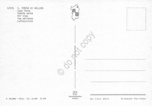 Cartolina Santa Teresa di Gallura Capo Testa panorama aereo case … | Immagine Gallery 2
