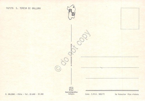 Cartolina Santa Teresa di Gallura panorama aereo case spiaggia | Immagine Gallery 2