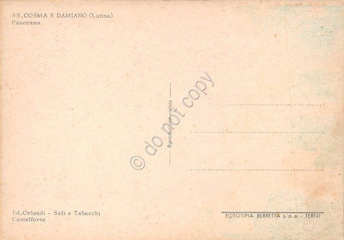 Cartolina Santi Cosma e Damiano panorama anni '50 | Immagine Gallery 2