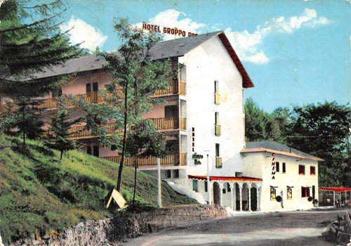 Cartolina Santo Stefano d'Aveto Hotel Groppo Rosso