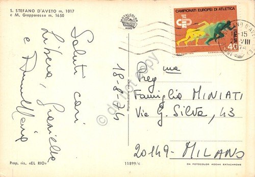 Cartolina Santo Stefano d'Aveto panorama 1974 | Immagine Gallery 2