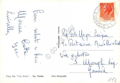 Cartolina Santo Stefano d'Aveto panorama anni '50