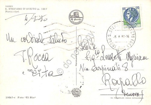 Cartolina Santo Stefano D'Aveto vedute case (Genova) | Immagine Gallery 2