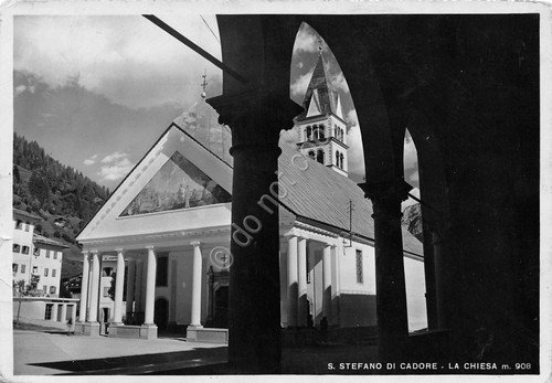 Cartolina Santo Stefano di Cadore la Chiesa | Immagine principale