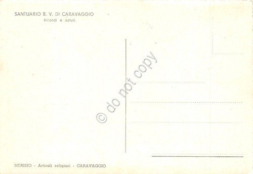 Cartolina Santuario Caravaggio viale (Bergamo) | Immagine Gallery 2