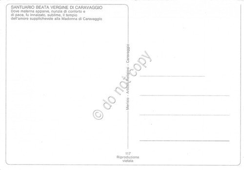 Cartolina Santuario di Caravaggio 2 vedute interno (Bergamo) | Immagine Gallery 2