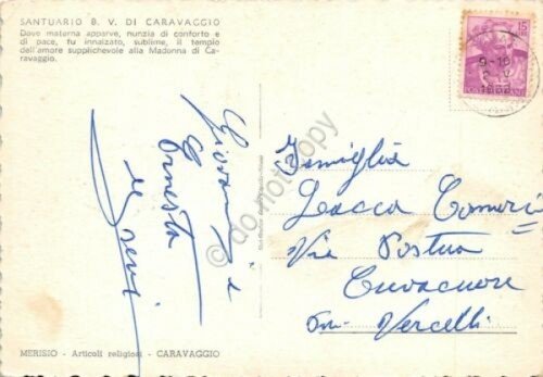 Cartolina Santuario di Caravaggio Vedute 1962 (Bergamo) | Immagine Gallery 2