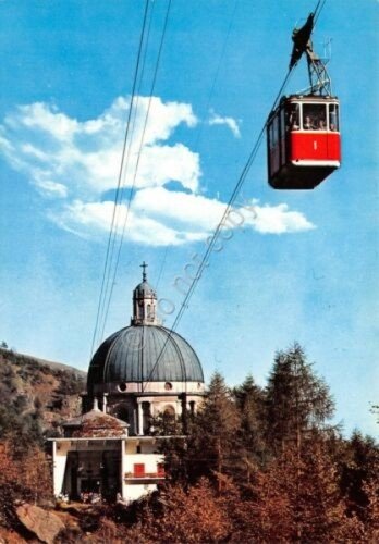 Cartolina Santuario di Oropa Basilica e funivia M. Mucrone (Biella) | Immagine principale
