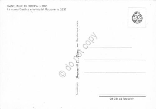 Cartolina Santuario di Oropa Basilica e funivia M. Mucrone (Biella) | Immagine Gallery 2