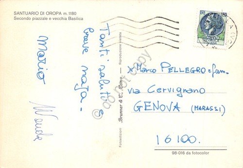 Cartolina Santuario di Oropa secondo piazzale e vecchia basilica dall'alto … | Immagine Gallery 2