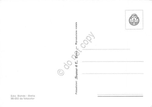 Cartolina Santuario di Oropa vedute varie lago panorama
